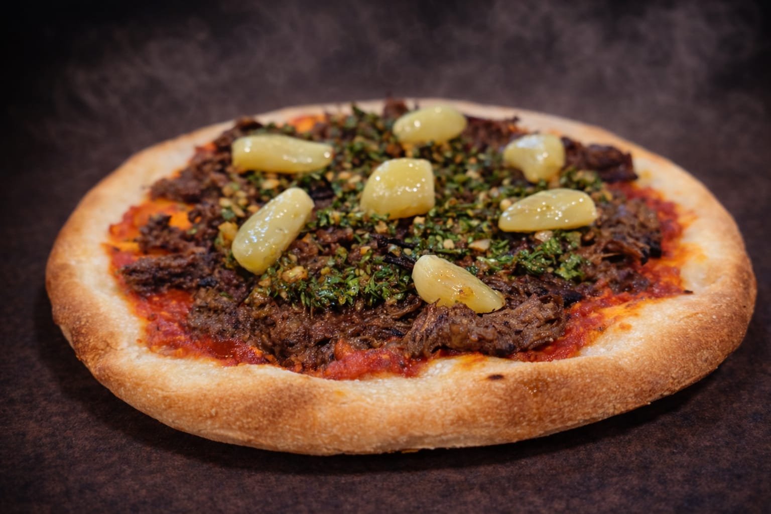 Smoked Beef Pizza